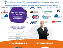 Tablet Screenshot of intelligencesante.com